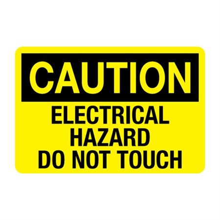 Caution Electrical Hazard Do Not Touch Decal